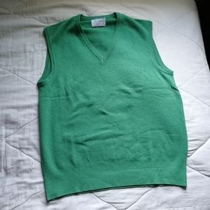 Vintage Green V-Neck Sweater Vest